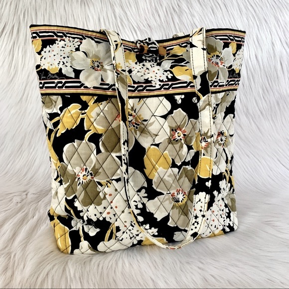 Vera Bradley Handbags - VERA BRADLEY Dogwood Medium Tote | yellow & black